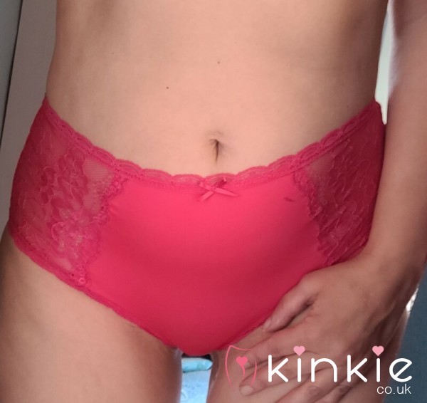 Bright Pink Silky And Lace Panties - Wet And Worn For You 💗💦