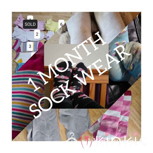 1 Month Sock Wears