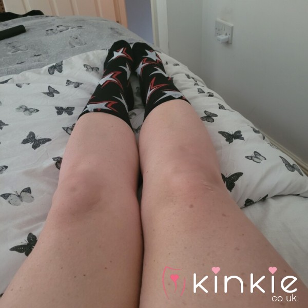 Black And Red Star Socks