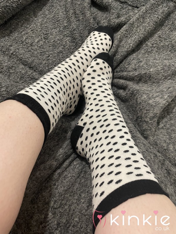 Black And White Crew Socks