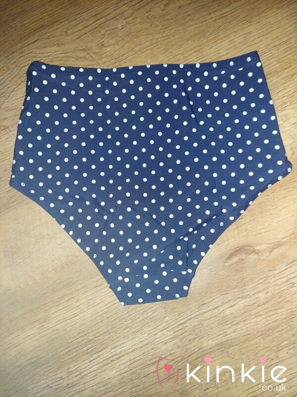 Black And White Polkadot Bikini Bottoms!