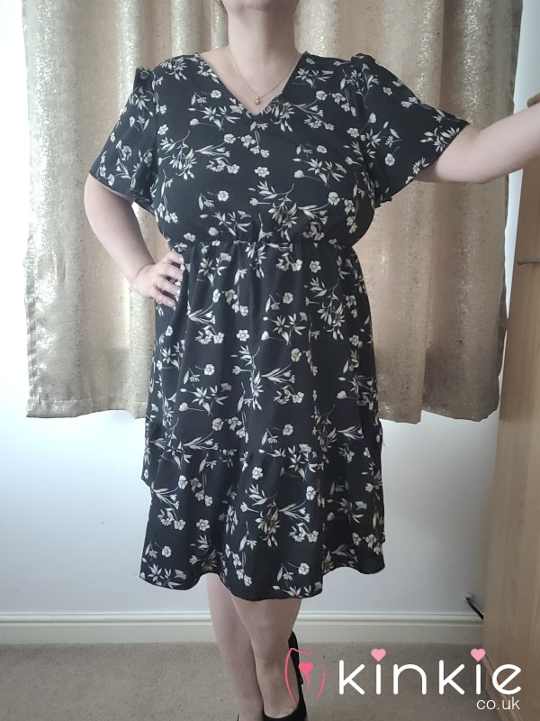 Black Flower Dress