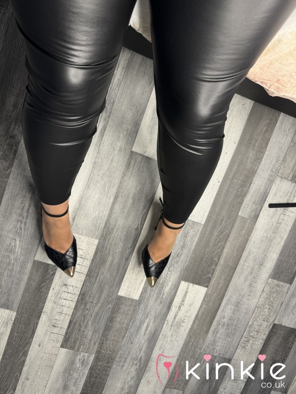 Black Leather Leggings 😉