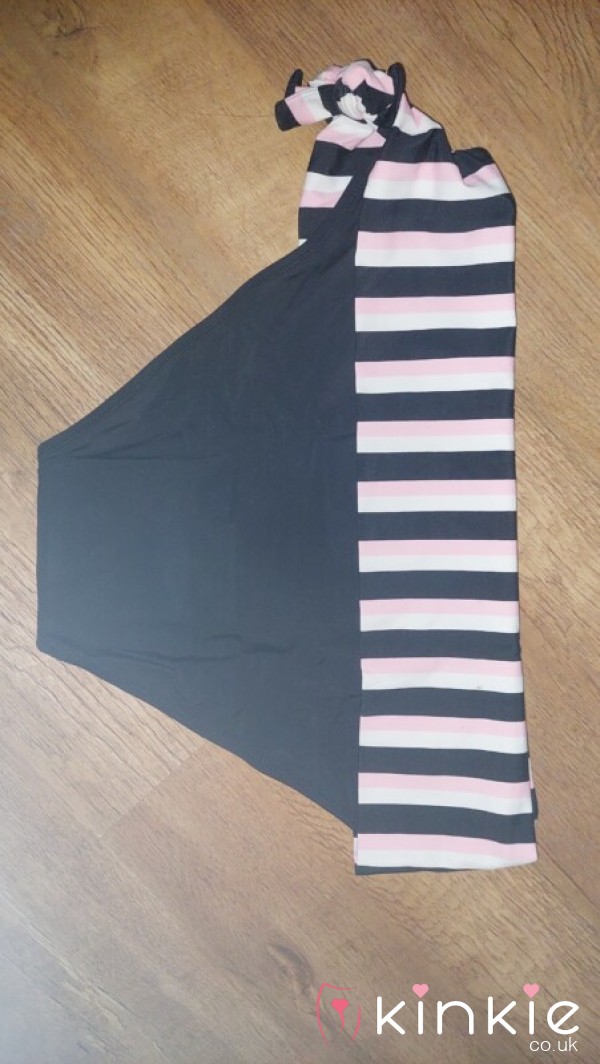 Black & Pink Oversized Bikini Bottoms!