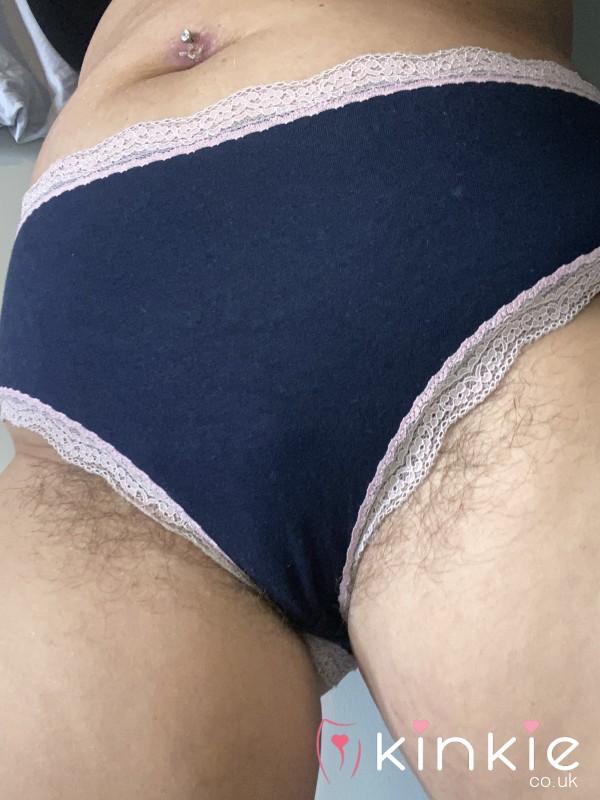 Blue Cotton Full Back Panties