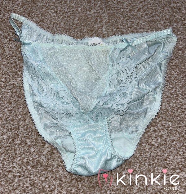 My Lacy Blue Nylon Panties