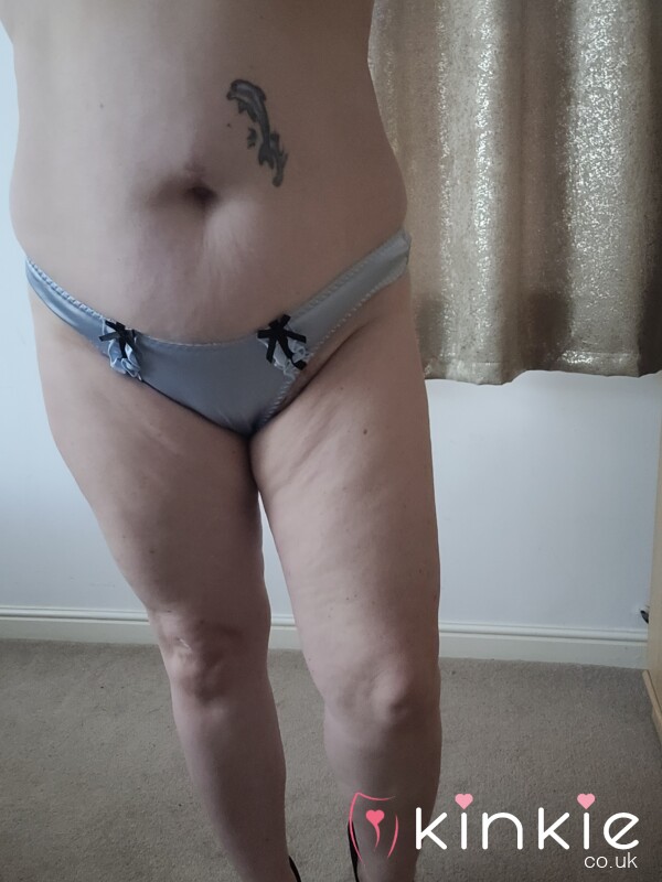 Blue Satin Knickers