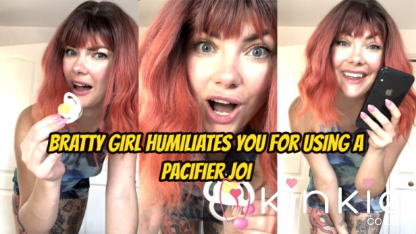 Bratty Girl Humiliates You For Using A Pacifier JOI