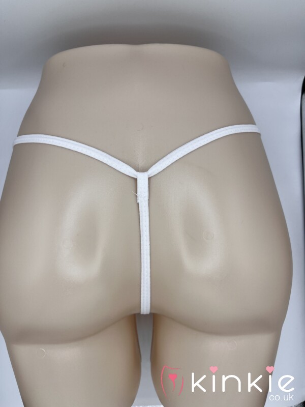 Creamy White Satin G-String