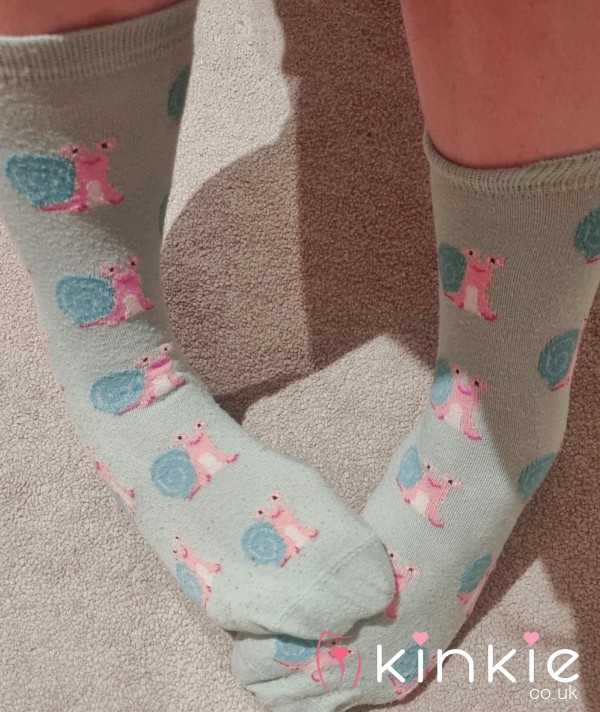 Cute Baby Blue Snail Socks