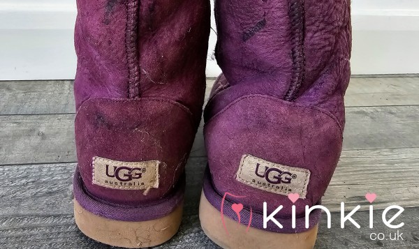 Extremely Well Worn Purple UGG Boots For You Foot Fet**h Lovers - UK 6 - Really Smell Of Me !