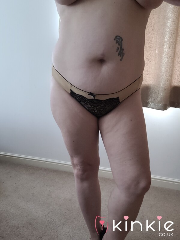 Gold Satin And Lace Knickers