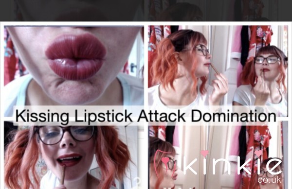 Kissing Lipstick Attack Domination POV