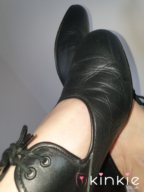 Leather Tap Dance Shoes Well Worn