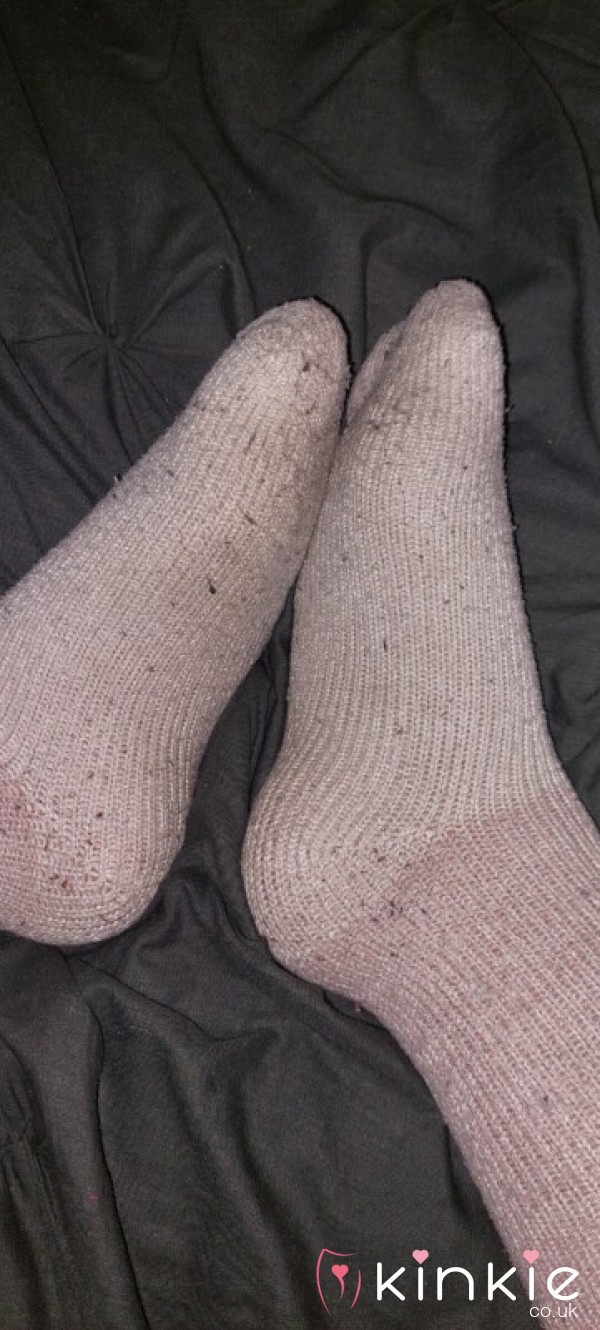 Light Pink & White Thick Socks