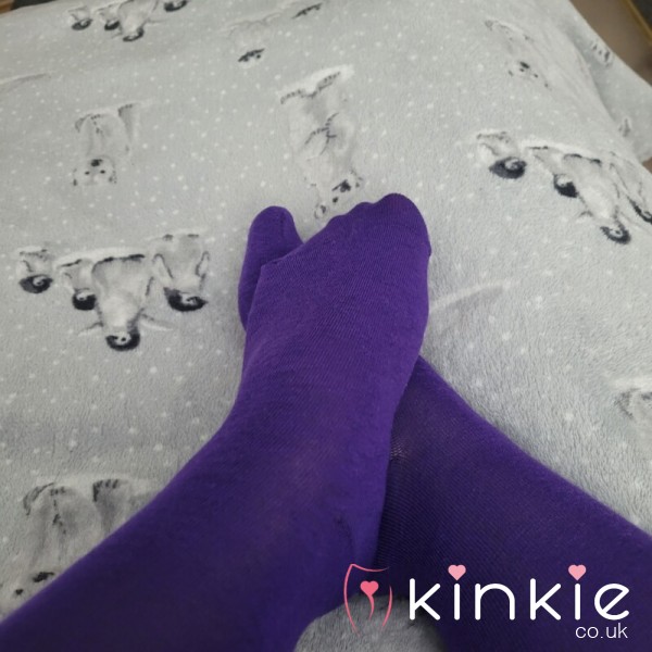 Long Purple Socks