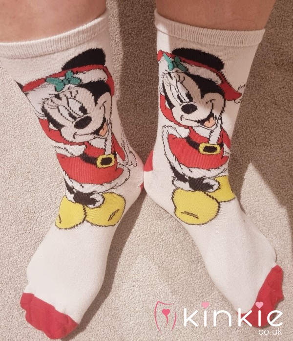 Minnie And Mickey Christmas Socks