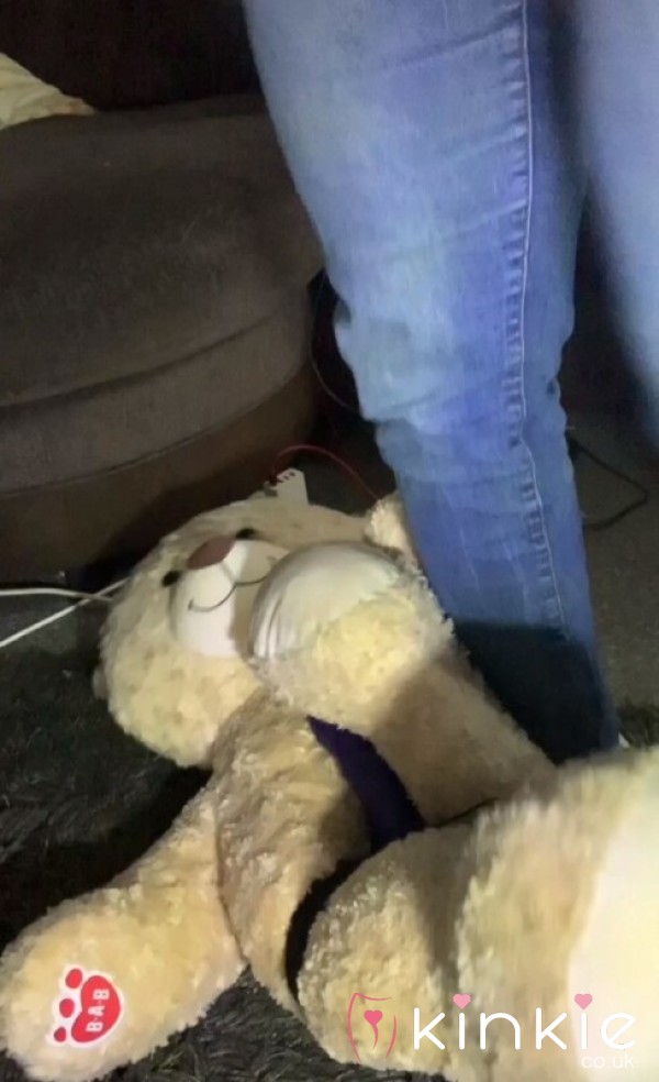 Mum And Daughter Feet Humiliation On Giant Teddy Bear - 9 Mins