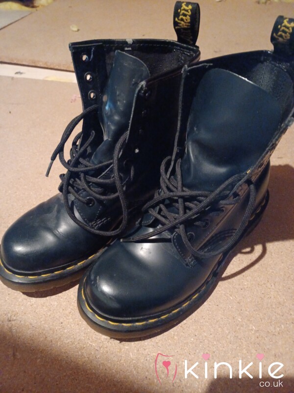 Navy Worn Dr Martens