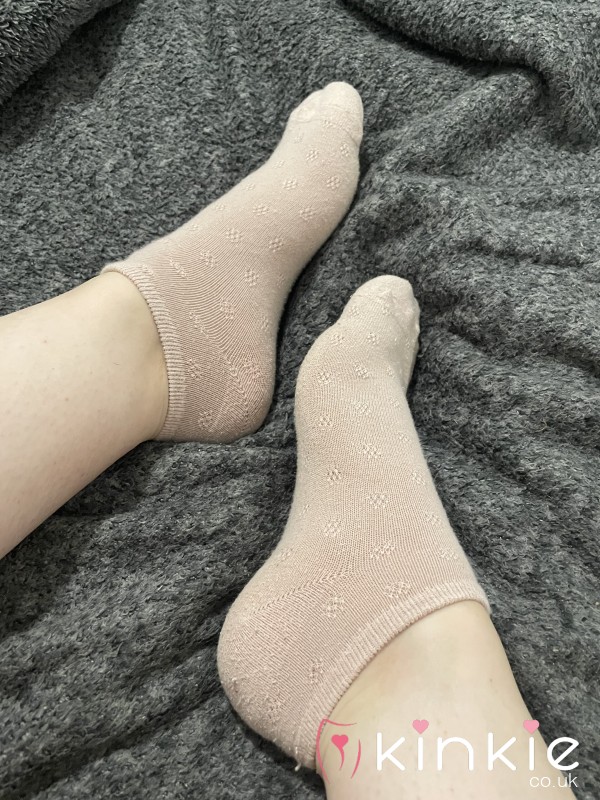 Nude Coloured Ankle Socks