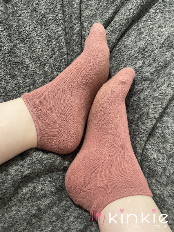 Orange Ankle Socks