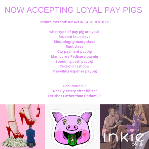 Pay Pigs Wanted. Must Be Loyal And Obedient