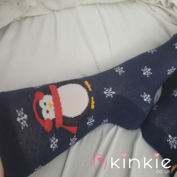 Penguin Christmas Socks