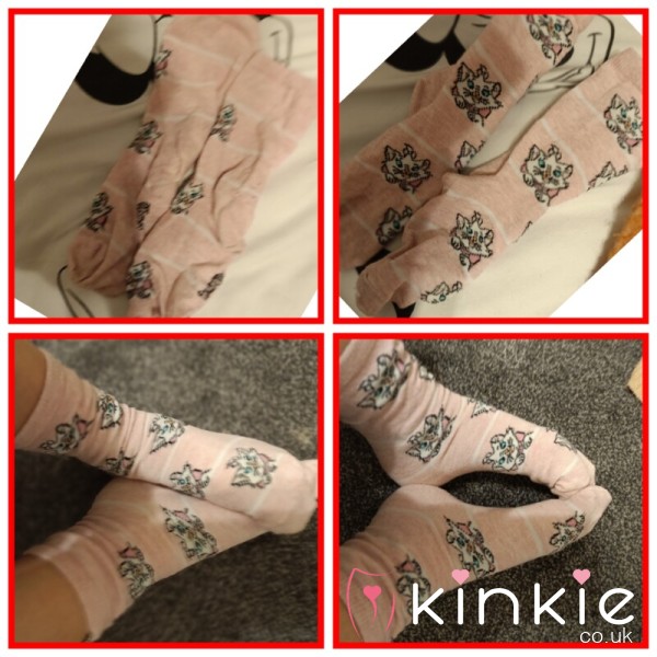 Pink Disney Cat Socks 🧦 £5 Worn 5 Days