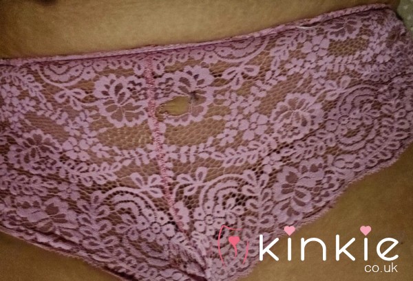 Pink Lace Used Knickers