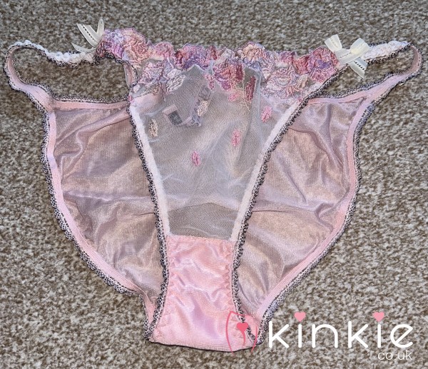 Pink Sheer Nylon Panties