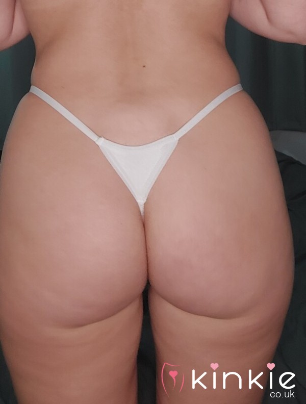 Plain White Thong