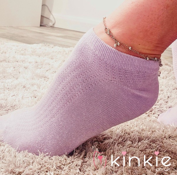 Purple Ankle Socks For Sale ! Dirty, Smelly, Well Worn Sweaty Socks....48 Hour Wear