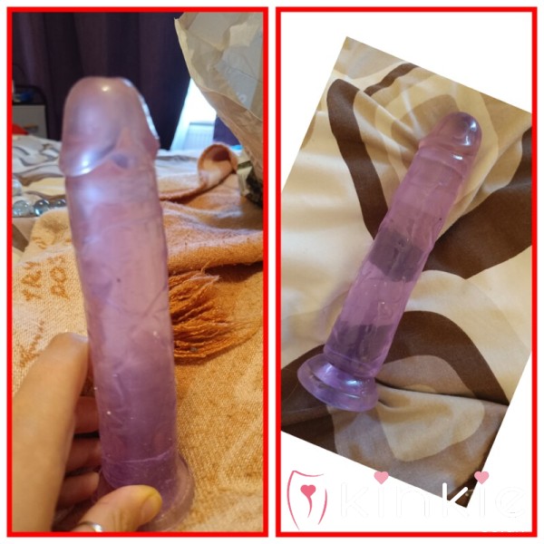 Purple Silicon 8 Inch Di**o And Custom Video 5 Mins