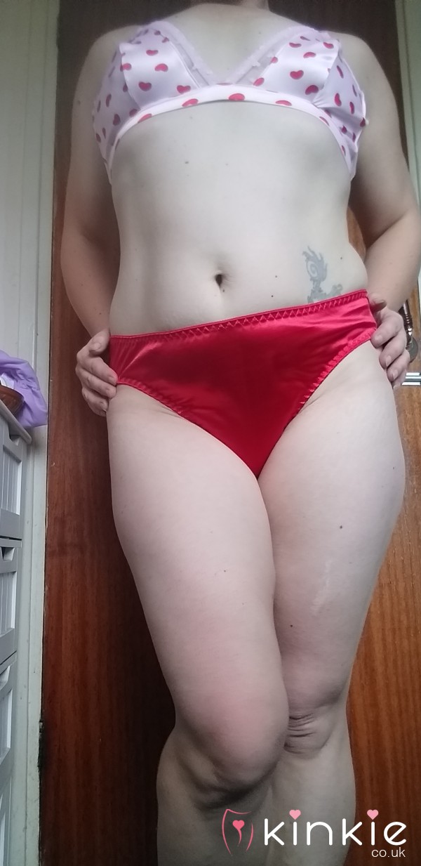 Red Satin Big B*m Bow On Back £25-72 Hours Wear. Inc Pics And Postage Uk