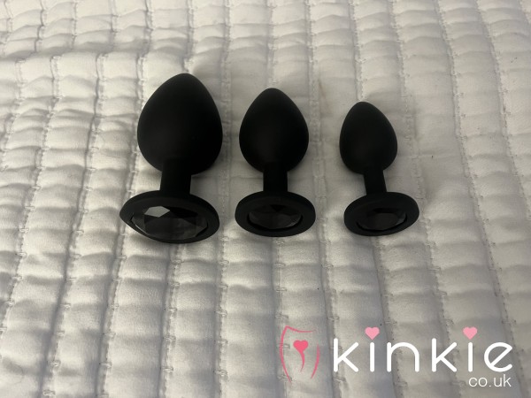 Rubber Used Black Bu*t Plug Set 🔌