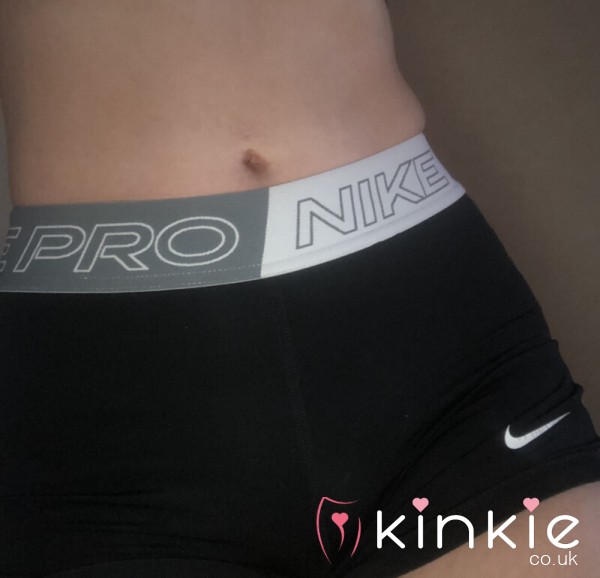 Kinkies Top Seller 🫶🏼 S**y Nike Pro Mini Gym Shorts 🤭 Worn Without Panties 🖤