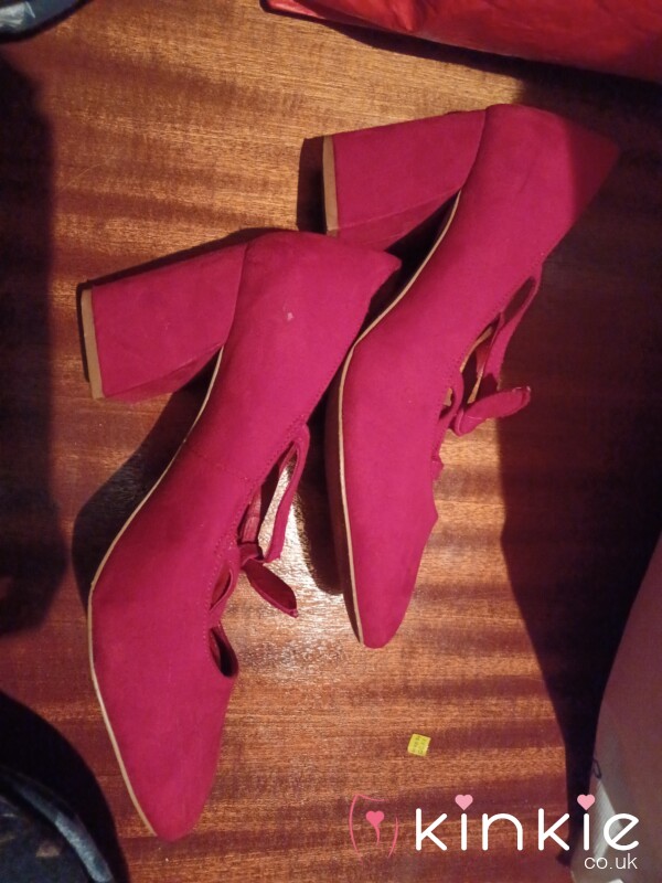 S**y Red Wedge Heel