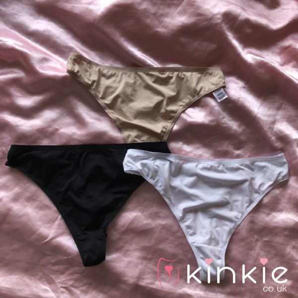 S**y Silky Thongs 🤭 Nude, White Or Black ❤️