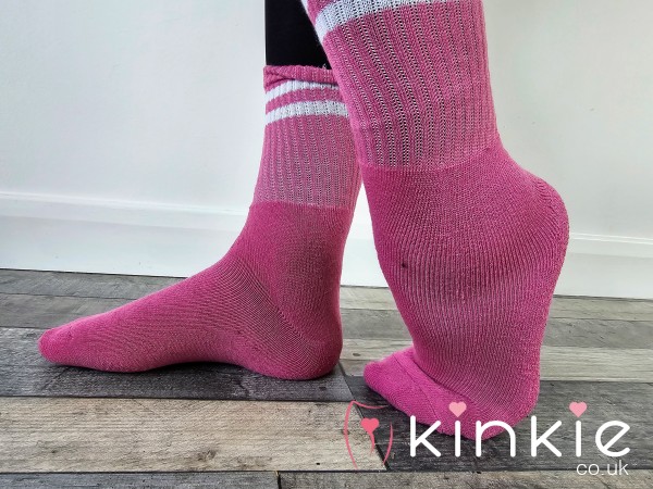 Smelly, Stinky, Well Worn Sweaty PINK Gym Sport Socks....48 Hour Wear