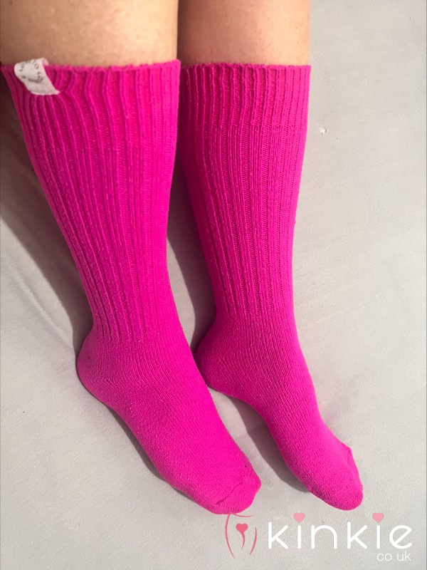 Stinky Worn Pink Socks