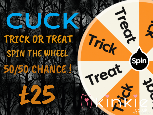 TRICK OR TREAT Wheel - CUCK Edition Roulette Wheel - 50/50 Chance Win/Lose