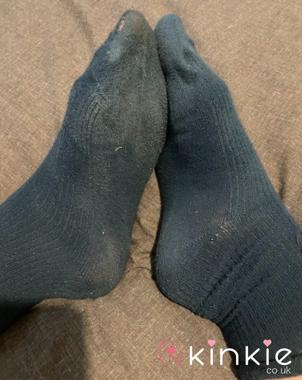 Very Well Worn Stinky Dark Green Crew Socks