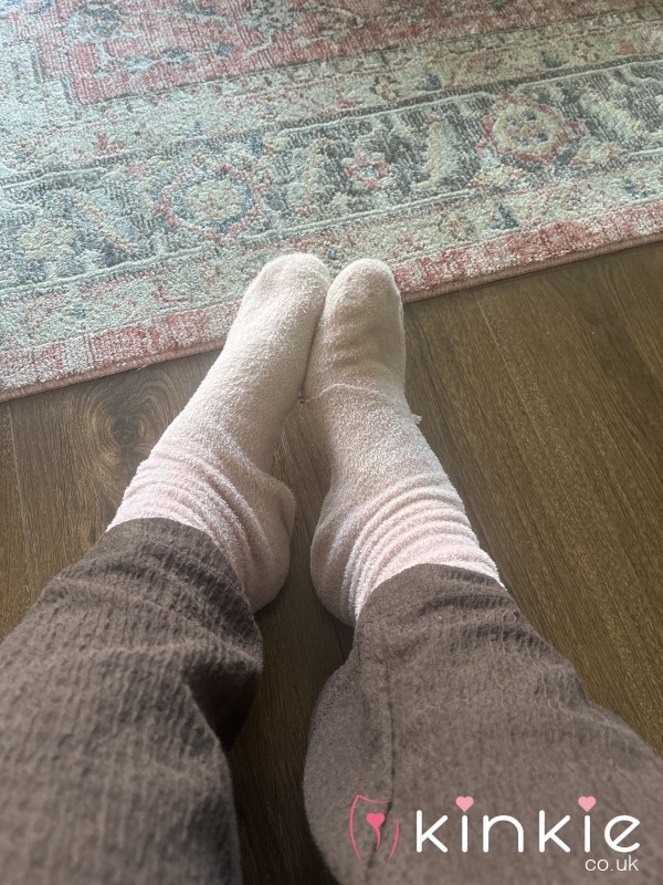 Warm Fluffy Pink Socks