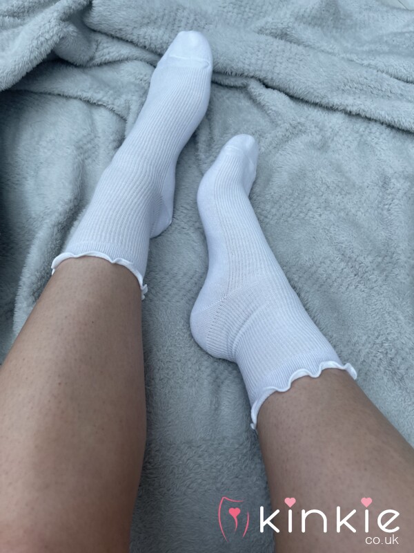 White Frilly Socks