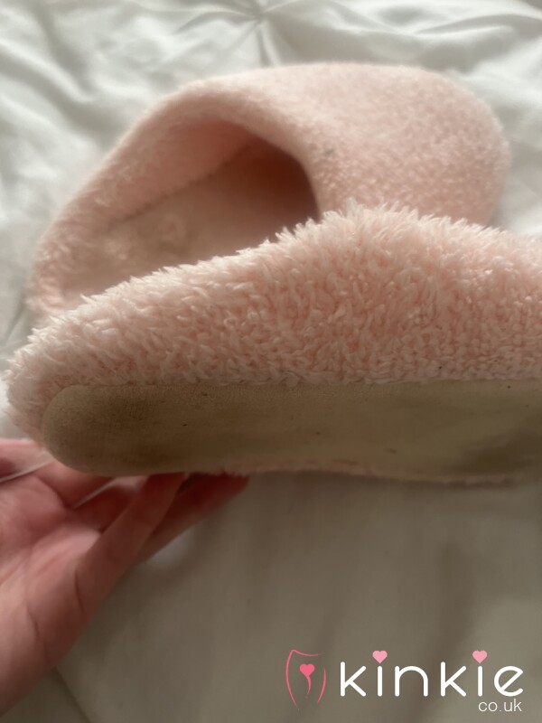 Worn In Fluffy Slippers