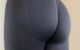 Scrunch bum sexy black gym leggings worn without panties 🥵